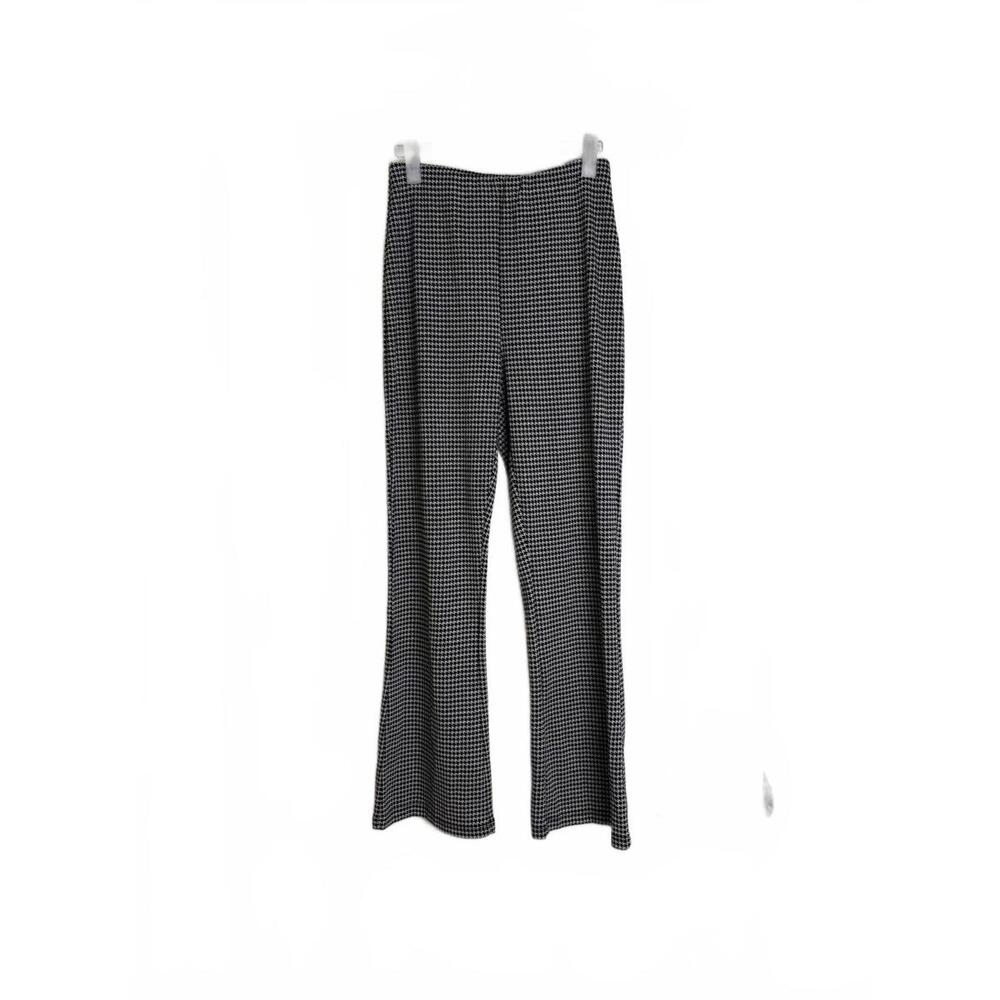 Urban Outfitters Black and White Houndstooth Flare Pants